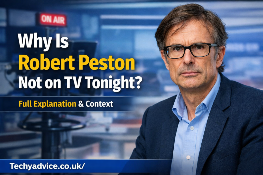 why is robert peston not on tv tonight