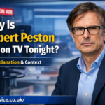 why is robert peston not on tv tonight