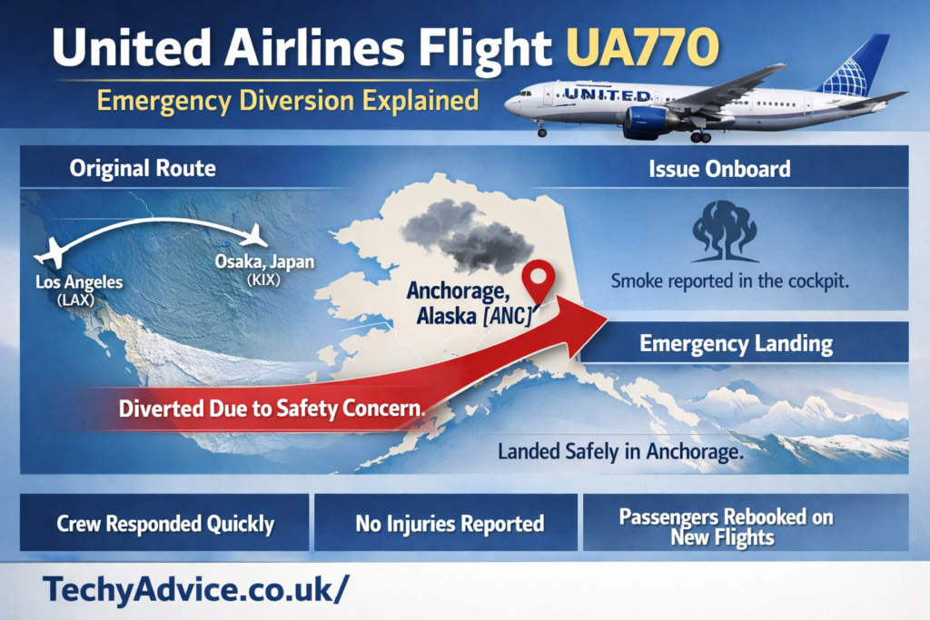 united airlines flight ua770 emergency diversion