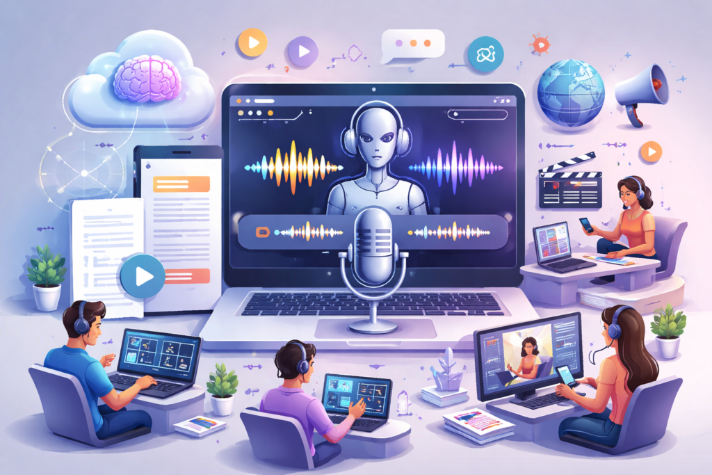 How AI Text-to-Speech Is Used in Online Content Creation